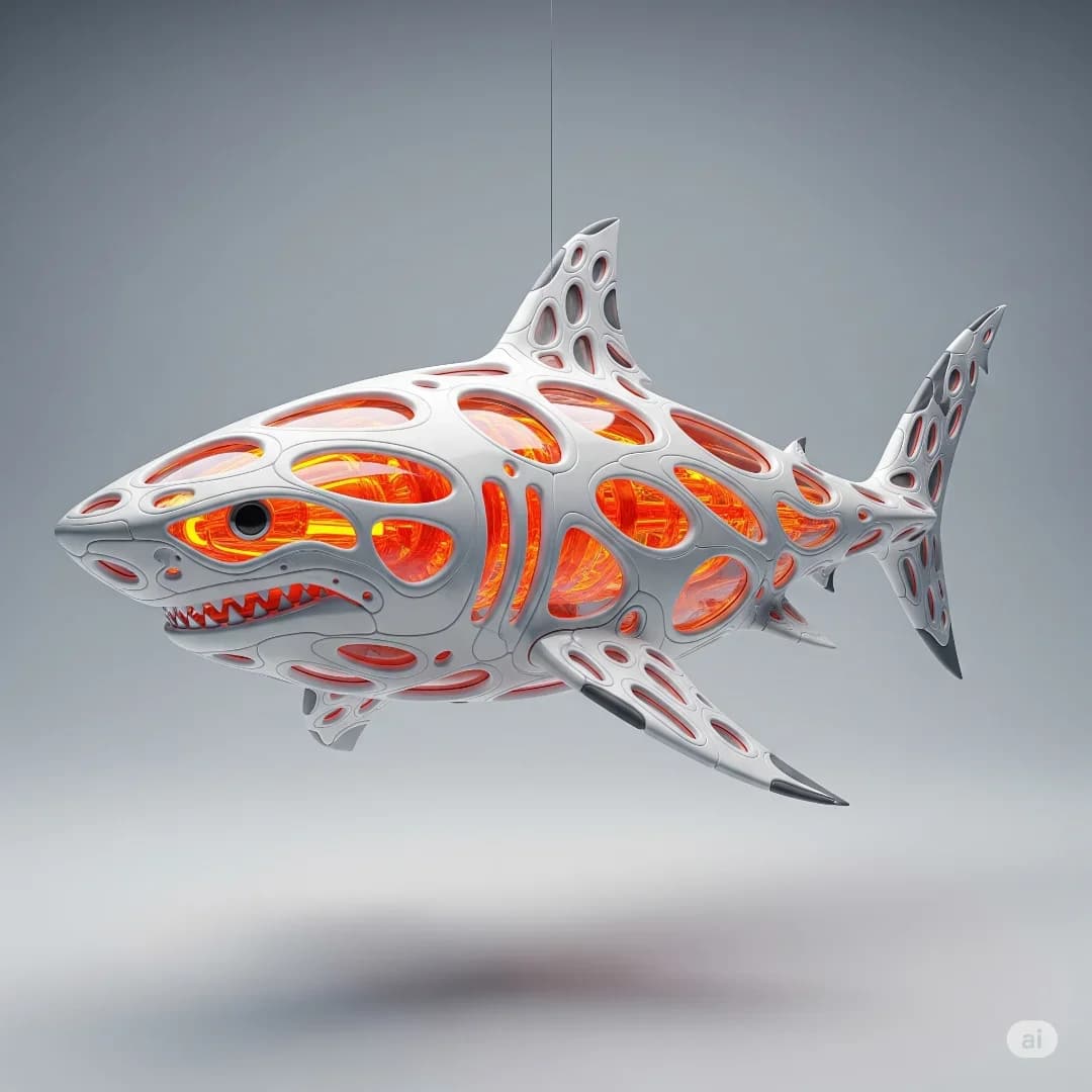 充满未来科技感的外骨骼图像